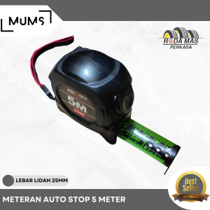 Rm - Tape Measure Meteran Otomatis Auto Stop Autostop 5 7.5 75 10 Meter