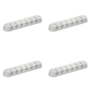 4Pieces Desk Cable Organizers Cord Management Container Plastic Texture Cord Keeper Perfect for Power Strips Device Wire