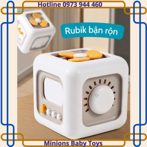 [Rubik bận rộn] - Busy rubik - Đồ chơi Montessori giáo dục sớm cho bé 0-3 tuổi