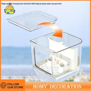 🎄【Special price】🎄Shao กรงนกอัตโนมัติแบบสองช่องความจุขนาดใหญ่อุปกรณ์ให้อาหารอัตโนมัติแบบใส