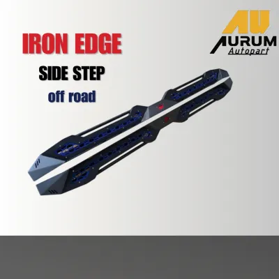 บันไดข้างรุ่น IRON EDGE บันไดข้างเหล็กออฟโรดของใหม่100% (สามารถเปลี่ยนสีตะแกรงได้)