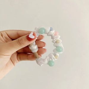 Chun Buộc Tóc Đính Hạt Dễ Thương Xinh Xắn Dành Cho Nữ Phiên Bản Hàn Quốc Nhiều Màu Sắc