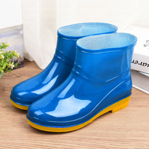 QLshop HOT  พร้อมส่งทุกบ้าน รองเท้าบูทข้อสั้น คุณภาพเกรดA สำหรับการใช้งานเอนกประสงค์ใส่กันฝนใส่ทำสวนได้ ของมันต้องมีนะบอกเลย