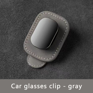 Seemetal Xe Giá giữ Kính râm Clip Suede Tấm Che Nắng Núi Di Động Kính Mắt Móc Áo Lưu Trữ Organizer phụ kiện nội thất xe ô tô