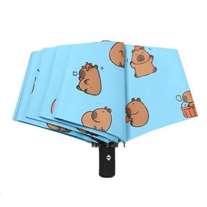 Di động tráng ô với bảo vệ mặt trời và phong cách capybara Mô hình mặt trời và ô đi mưa Ô du lịch