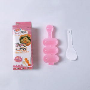 Bộ khuôn lắc cơm tạo hình cơm nắm cho bé ăn dặm kèm thìa làm cơm nắm-HAUSE