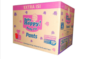 Baby Happy Pants Kartonan S38/M32/L28/XL26 Grosir