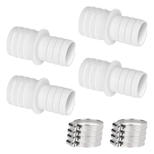 4 cái hồ bơi Hose khớp nối adapter với kẹp hồ bơi vòi phun Đầu nối ống ống phụ kiện cho bể cá và hồ bơi