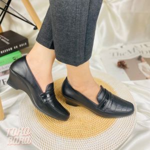 BARA - feb sepatu pantopel kerja wanita sepatu formal wanita pantofel sepatu kantor wanita sepatu slip on kerja wanita sepatu wedges sepatu heels wanita