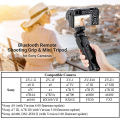 JJC TP-S1 Bluetooth Mini Tripod Grip with Wireless Remote Control Shutter Release GP-VPT2BT for Sony Camera ZV-1 II ZV-E1 ZV-E10 ZV-1 ZV-1F FX30 A1II A7R5 A7R4 A7S3 A7R3 A7C A7R V A7 IV A7S III RX100 VII A6600 A6400 A6100 A7R4A A7R3A A1. 