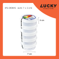 LUCKY HOME กล่องถนอมอาหารจำนวน 5 ใบชุด PS-01091/5 ขนาด (กว้างxสูง) 7 x 3 cm. 