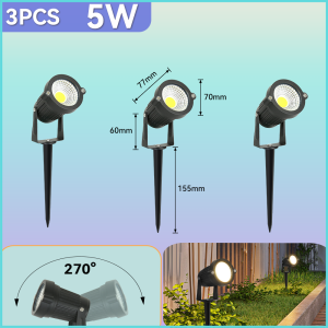 Garden Lawn Lights Waterproof Outdoor Light Rotatable Adjust Light Easy to Install Suitable For Garden Outdoor Camping Landscape Lighting