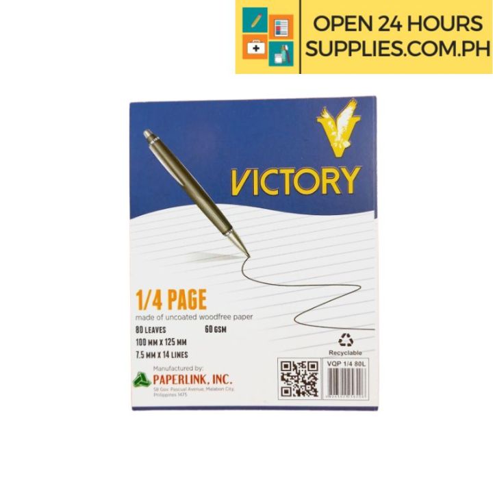 Victory 1 4 Pad 100 Mm X 125 Mm 50 GSM 80 Leaves Made Of Uncoated victory-1-4-pad-100-mm-x-125-mm-50-gsm-80-leaves-made-of-uncoated