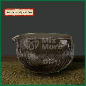 Bát chawan chuyên dụng pha matcha có miệng rót men sứ thủ công phong cách Nhật Bản chống trào lên bọt mịn Mixmore