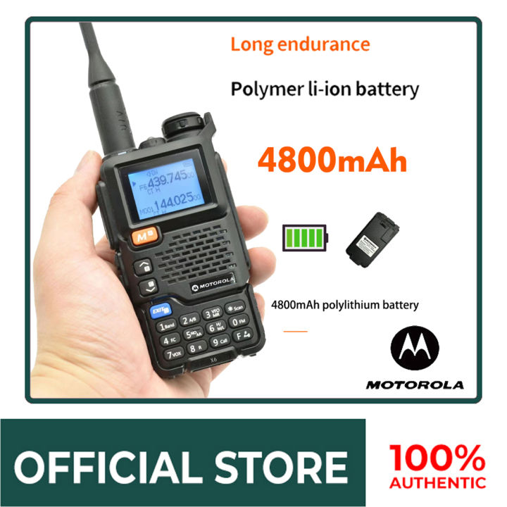Motorola Two Way Radio Walkie Talkie Long Range X6 Plus High Power 10