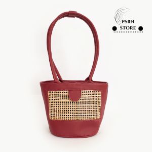 PSBN - Zoe Rattan Bag Tas Wanita Handbag Tas Rotan Kekinian Shoulder Bag