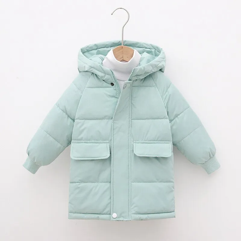 gakvbuo Clearance Items All 2022!Winter Coats For Kids With Hooded Jacket  Cute Animal Printed Windproof Long Sleeved Light Puffer Jacket For Baby  Boys Girls Clothes 