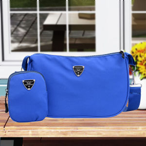 Mr. Classy Deborah Shoulder Bag for Women Tote Bag Simple Texture Nylon Messenger bag with Pouch