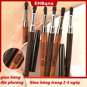 [COD] EHBqna 3PF Ship within 24 hours Móng Tay Lót Bàn Chải Tay Cầm Bằng Gỗ Tái Sử Dụng Chống-Trượt Pháp Dòng Hoa Sơn Bàn Chải Tự Làm Tốt Chi Tiết Công Cụ Làm Móng Tay