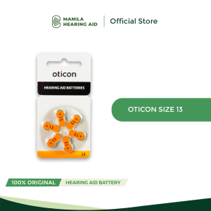 Manila Hearing Aid Center Oticon Battery Size 13 (sold per pack)