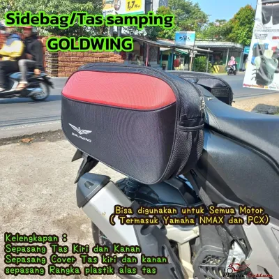 PCSB3 TAS MOTOR SIDEBAG TAS SAMPING UNTUK BAGASI JAS HUJAN JAKET ROMPI goldwing - cover tas