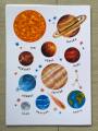 Learning materials for kids Laminated A4 Size Chart SOLAR SYSTEM PLANET (125MIC). 