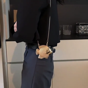 Crossbody Purses Evening Clutch Bag for Women Fish Shape Shoulder Crossbody Bag Fashion Handbag Satchel Purse Gifts