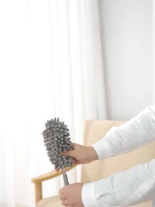 ✴️Ship Within 24H✴️ Macaron Adjustable No Lint Dust Sweeping Chenille Duster Sweeping Ceiling Wet And Dry 雪尼尔除尘掸