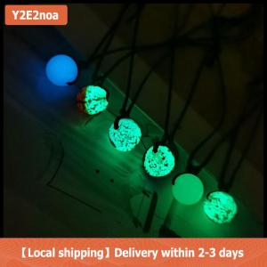 【Local shipping】 Bracelet for Women Glowing Gem Charm Jewelry Leather Rope Halloween Pendant Hollow Luminous Stone Pendant Necklace Gifts