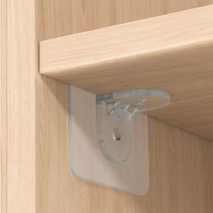 KLIMO Shelf Support Right Angle Plastic Partition Clapboard Cabinet Hanger Layered Corner Bracket