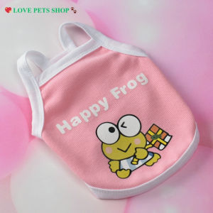 Áo 2 dây cho Chó Mèo hình chú ếch hạnh phúc - Love pets shop