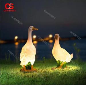 COMBO 3 Đèn Vịt Phát Sáng Độc Đáo Decor Không Gian Ngoài TrờiKhu Vui Chơi Đèn Sân Vườn Composite