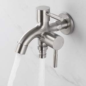 H&A Two Way Faucet Dual Function Tap 304 Stainless Steel Faucet 1 in 2 out Head Two Way Tap