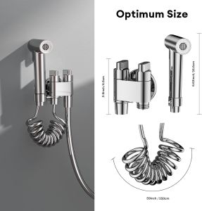 JOMOO Dual-control Bidet Spray Set Dual-outlet Resistant to Temperature Brass Durable Bidet Spray Set