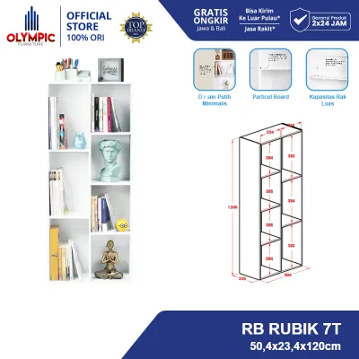 Olympic Rak Serbaguna / Rak Multifungsi / Rak Susun / Rak Buku / RB RUBIK 7T