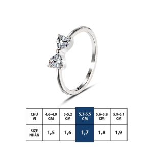 Nhẫn Bạc Nữ Hình Nơ HGJG Phong Cách Thời Trang Thanh Lịch Nhẫn Nữ Xinh Phụ Kiện Trang Sức Bạc 925