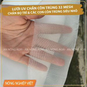 Giá sỉ nguyên cuộn lưới chắn côn trùng 32 mesh ngăn bọ trĩ (nhiều kích thước) - Lưới trồng rau ngăn côn trùng