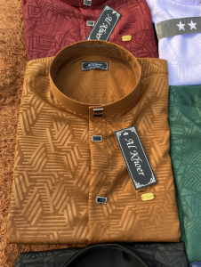 Koko Sultan motif emboss Kemko Jasko haibah atasan pria