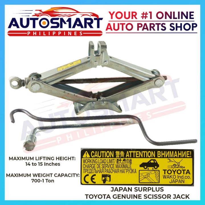 Japan Surplus Toyota Genuine Scissor Jack with Jack Wrench and Tire