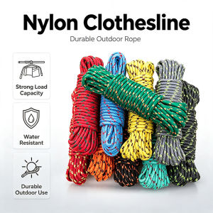 Nylon Clothesline Rope Multifunction Rope Clothesline Luggage Rope 10 Meters Ropes Cords Slings