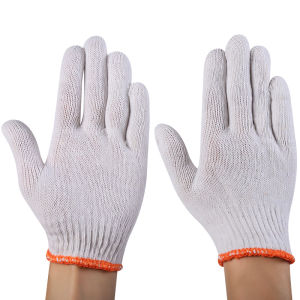 ถุงมือทำงานผ้าฝ้ายหนา สีดำ/ขาว - ถัก 3 ชั้น ทนทานสุด กันลื่น ระบายอากาศดี ซับเหงื่อ กระชับมือ พร้อมเสริมปลายนิ้ว รับประกันคุณภาพ