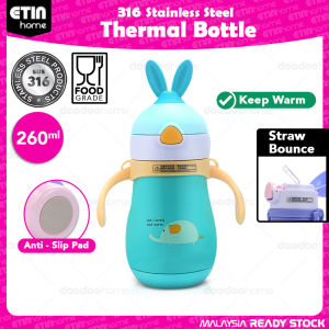 Botol Air Kanak SUS316 Thermal Bottle Sippy Insulated Vacuum Water Bottle