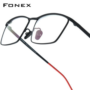 FONEX Titan nguyên chất Gọng kính người đàn ông thiết kế thương hiệu kính mắt dáng vuông siêu nhẹ Nhật Bản Chất lượng cao tùy chỉnh kính mắt cho mắt 85726