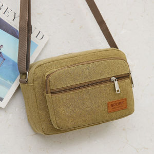 new sling bag unisex many zipper good quality big sale