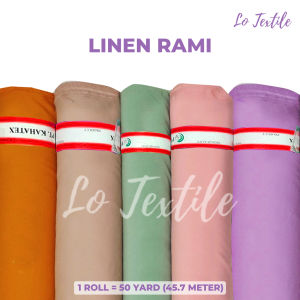 Kain Katun Linen Rami Premium Per Roll 50 Yard