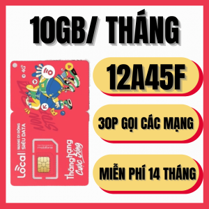 Sim 4G 5G Local Mobifone Trọn Gói 14 Tháng - Data Tốc Độ Cao Tới 4GB/ngày + Miễn Phí Gọi Nội Mạng - Không Cần Phí Duy Trì Hàng Tháng | 12A45F 12A69 12A79 12A89F . FREESHIP - CHƯA KÍCH HOẠT
