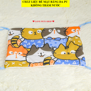 Thảm lót chuồng cho Chó Mèo có dây buộc 4 góc chống trượt - Love Pets Shop