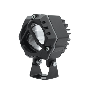ZX1 Laser Gun Motorcycle Mini Driving Light MDL 80W Super Bright Spotlight High/Low Beam Auxiliary Light Dual Color Headlight Watreproof LED Work Light