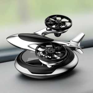 Pajangan Dashboard Mobil motif Pesawat Drone + Parfum Tenaga Surya Car