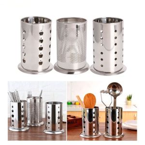 304 Stainless Steel Utensils Organizer Chopsticks Spoon Holder Kitchen Storage Rack